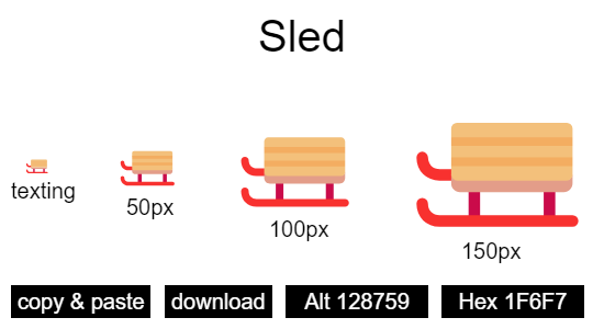 Sled emoji