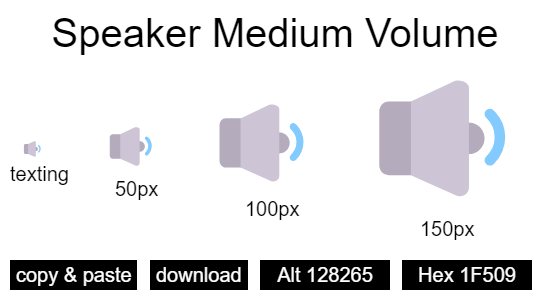 Speaker Medium Volume emoji