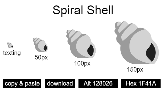 Spiral Shell emoji