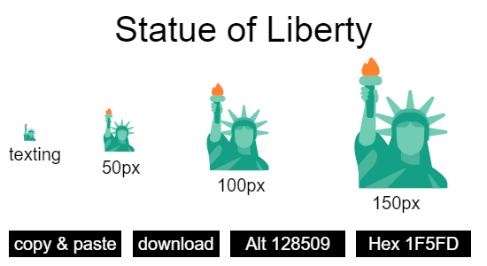 Statue of Liberty emoji