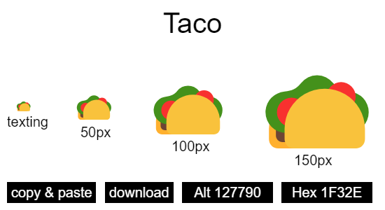 Taco emoji