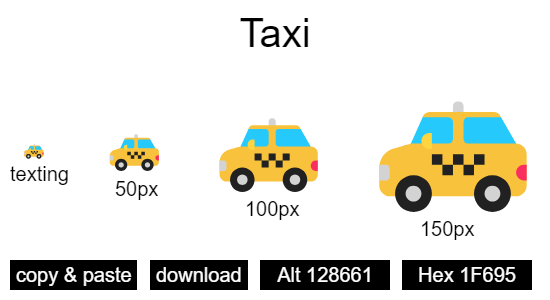 Taxi emoji
