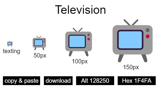 Television emoji