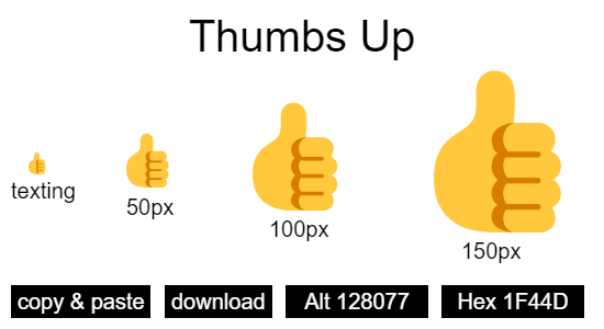 Thumbs Up emoji