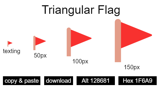 Triangular Flag emoji