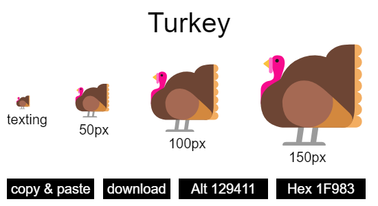 Turkey emoji