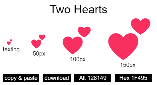Two Hearts emoji