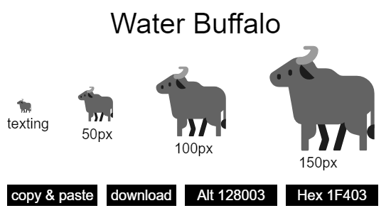 Water Buffalo emoji