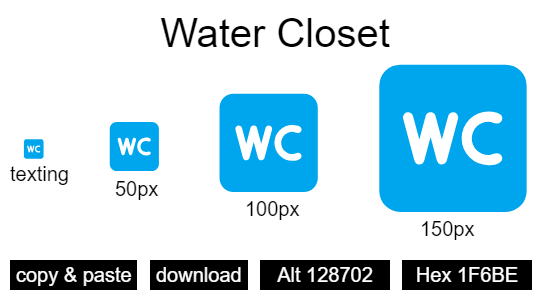 Water Closet emoji