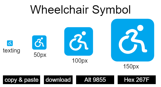 Wheelchair Symbol emoji