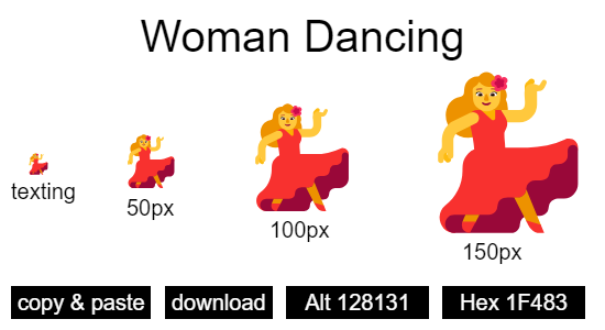 Woman Dancing emoji