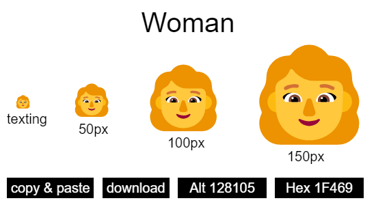 Woman emoji