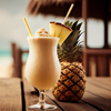 image for Pineapple Emoji, showing pina colada