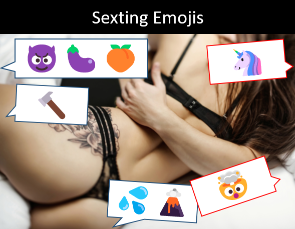 list of emojis used in sexting