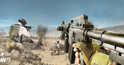 first-person shooter view