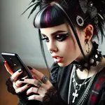 image for Unbossing, showing a girl using a cellphone