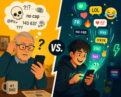 Visual representation of the communication gap