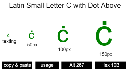 Latin-Small-Letter-C-with-Dot-Above