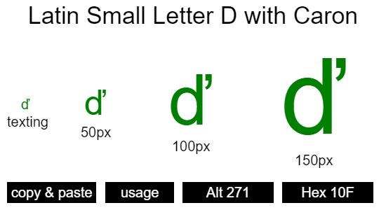 Latin-Small-Letter-D-with-Caron