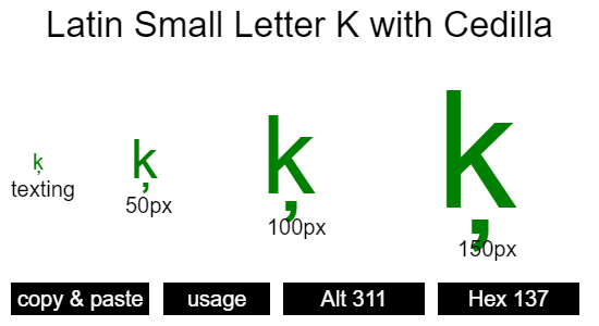 Latin-Small-Letter-K-with-Cedilla