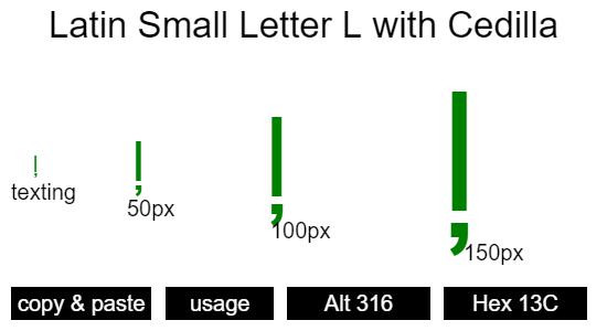 Latin-Small-Letter-L-with-Cedilla