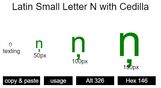 Latin-Small-Letter-N-with-Cedilla