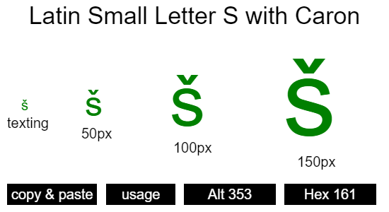 Latin-Small-Letter-S-with-Caron