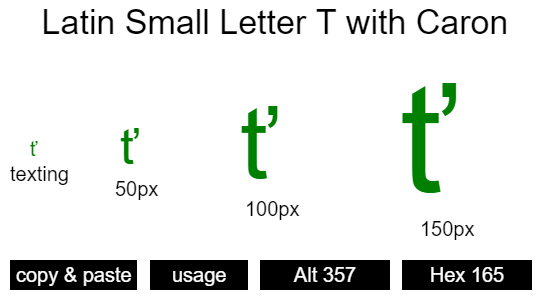 Latin-Small-Letter-T-with-Caron