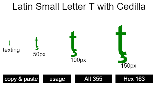 Latin-Small-Letter-T-with-Cedilla