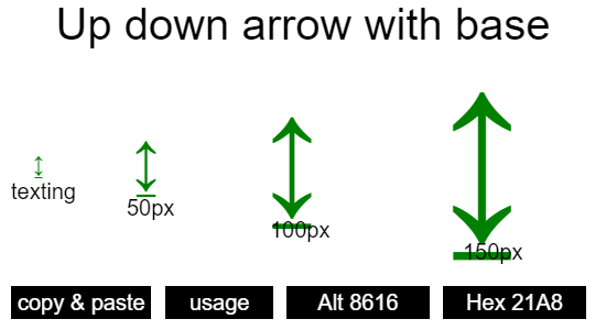 Up-down-arrow-with-base