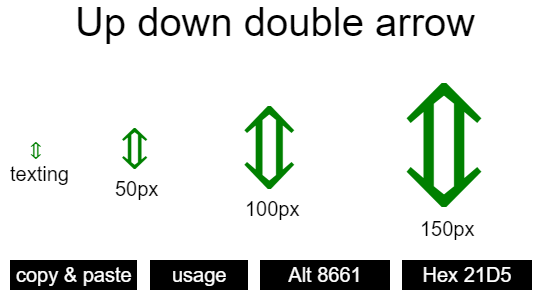 Up-down-double-arrow