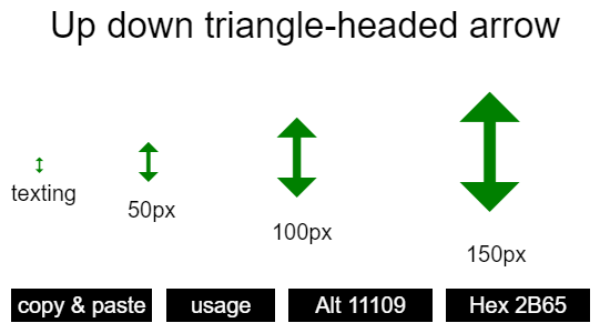 Up-down-triangle-headed-arrow