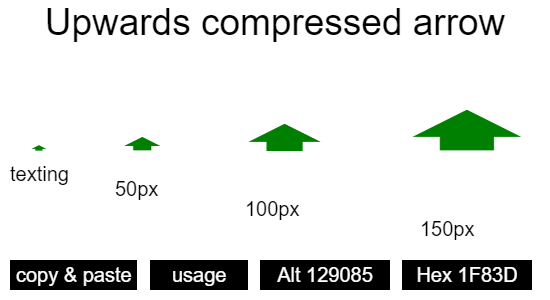 Upwards-compressed-arrow