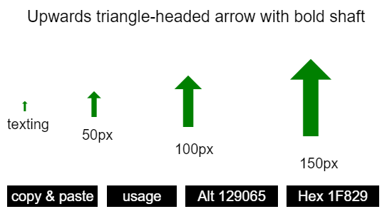 Upwards-triangle-headed-arrow-with-bold-shaft