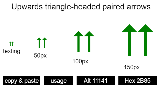 Upwards-triangle-headed-paired-arrows