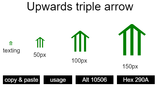 Upwards-triple-arrow