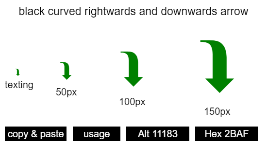 black-curved-rightwards-and-downwards-arrow