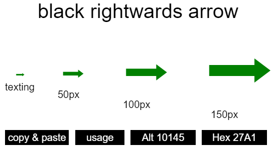 black-rightwards-arrow