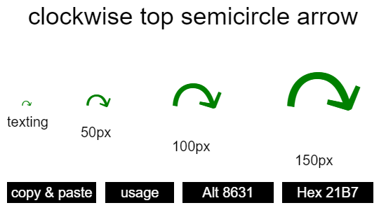 clockwise-top-semicircle-arrow