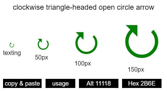 clockwise-triangle-headed-open-circle-arrow