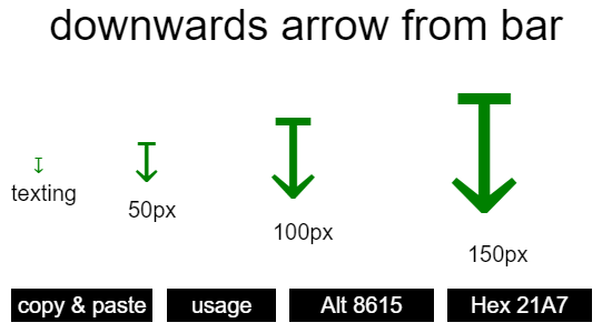 downwards-arrow-from-bar