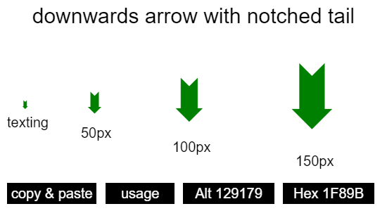 downwards-arrow-with-notched-tail