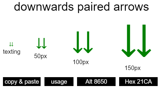 downwards-paired-arrows