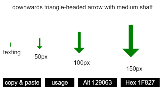 downwards-triangle-headed-arrow-with-medium-shaft