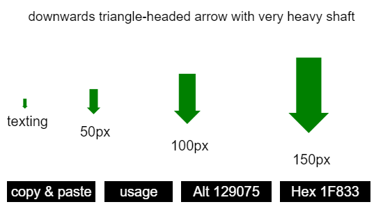 downwards-triangle-headed-arrow-with-very-heavy-shaft