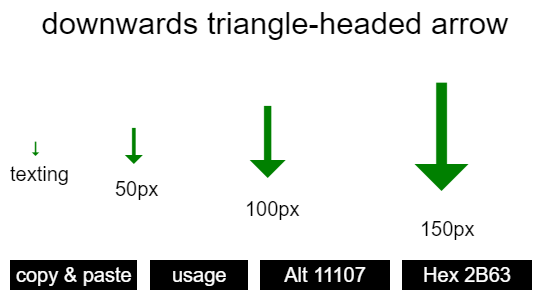 downwards-triangle-headed-arrow