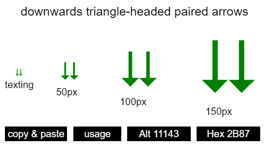 downwards-triangle-headed-paired-arrows