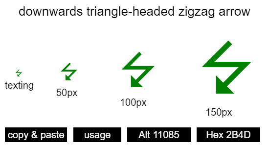 downwards-triangle-headed-zigzag-arrow