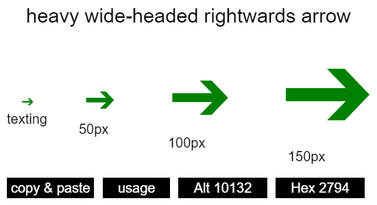 heavy-wide-headed-rightwards-arrow