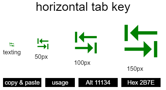 horizontal-tab-key